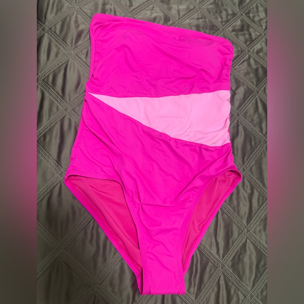 Pink One-Piece Swimsuit Size Large NWT